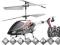 I-HELIKOPTER Sterowany z iPhone udi r/c