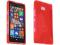 Etui czerwone Gel elastyczne Nokia Lumia 930 +foli