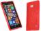 Czerwone elastyczne etui Gel Nokia Lumia 930 +foli