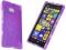 Gel fioletowe elastyczne etui Nokia Lumia 930 +fol
