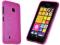 Gel różowe elastyczne etui Nokia Lumia 530 + folia