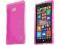 Różowe elastyczne etui gel Nokia Lumia 930 + folia