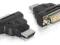 ADAPTER HDMI(M)-|}DVI(F) DELOCK