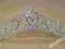 -MARGUT- Diadem Tiara Korona na grzebieniu 09-14