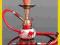 Shisha do palenia tytoniu czerwona zdobiona 5-5163