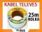 KABEL KONCENTRYCZNY TELEVES 2128 25M WYSOKA JAKOŚĆ