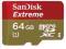 SANDISK MICRO SDXC 64GB EXTREME Class 10 + ADAPTE