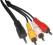 Kabel Jack 3.5 czteropolowy -3 RCA dł. 1.5 m