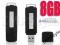DYKTAFON CYFROWY 8GB PENDRIVE 128kbps GWARANCJA
