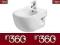 Roca Meridian N Bidet podwieszany A357246000 Wa-Wa