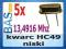 Kwarc niski 13,4916 MHZ HC49 _ 5 sztuk