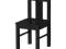 IKEA KRITTER Krzesełko dziecięce czarny