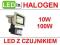 Halogen Oświetlacz  LED 10W z czujnikiem Gwarancja