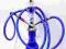 FAJKA WODNA SHISHA 47cm WĘGIELKI GRATIS !!! blue