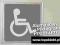Piktogram znak niepełnosprawni toaleta oznaczenie
