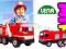 LENA Straż pożarna MERCEDES GIGANT jeździk+ARMATKA