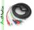 kabel EURO SCART - RCA chinch RGB + AUDIO OUT 2,5m