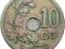 BELGIA 10 CENTIMES 1904 ROK