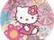 Talerzyki HELLO KITTY urodziny party 10 szt 23cm