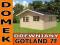 ##KOMPLETNY DOMEK DREWNIANY## GOTLAND 7F#PACZKA#