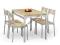 Stół + 4 krzesła MALCOLM dąb zestaw kuchenny stoły