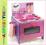 Zabawki DJECO KUCHENKA DREWNIANA fioletowo-różowa
