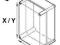 Obudowa z panelem czarna 92.4x147.4x50,4mm / 2730