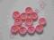 Guziki różowe  ZESTAW szybka wysyłka