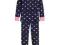H&amp;M piżama granat serduszka 98/104cm