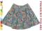 Spódnica w kolorowe kwiaty szyta z koła 134