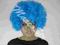 *MarcoStr*Nowa peruka AFRO niebieska włosy kręcone