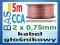 Przeód kabel głośnikowy CCA 2x0,75mm _ 5metrów