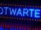 LED REKLAMA SZYLD DIODOWY OTWARTE 77x20 cm GWAR.