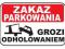 Tablica tabliczka ZAKAZ PARKOWANIA 30x20 5mm FV