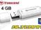 TRANSCEND PENDRIVE 370 4GB WHITE TANIO FV GW