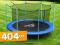 TRAMPOLINA Z SIATKĄ WEWNĘTRZNĄ 404cm 2w1 NEO PRO