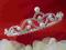 DIADEM ŚLUBNY SREBRNY KORONA TIARA SUPER CENA