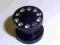 Kolczyk tunel plug piercing czarny cyrkonia 8mm