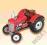 MODEL TRAKTOR ZETOR CZERWONY  BLASZANA KOVAP