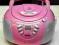 Radioodtwarzacz BUSH CD MP3 Radio BOOMBOX różowy