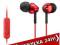 SŁUCHAWKI Z PILOTEM SONY MDR-EX110APR CZERWONE