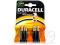 Baterie Paluszki DURACELL AAA (r3) 4 sztuki 1,5V