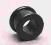 Kolczyk tunel piercing silikon czarny black 12mm