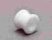 Kolczyk tunel piercing silikon biały white 10mm