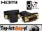 ZŁOTA PRZEJŚCIÓWKA HDMI DVI ADAPTER FULL HD TV