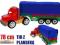 DUŻY SAMOCHÓD CIĘŻAROWY TIR Z PLANDEKĄ - 78 cm dł.