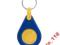 Brelok z żetonem do koszyka niebieski żółty R73180