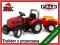 CZERWONY Traktor dla dzieci MUSTANG Ciągnik pedały