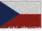 NASZYWKA termo naszywki - FLAGA CZECHY - haft