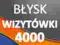 Wizytówki folia błysk 4000szt laminowane -PRESTIŻ-